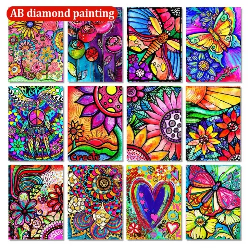 Cartoon Flower 5D DIY Kit Diamond Painting