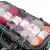 Knitting Bag Organizer for Yarn Storage with Dust-Proof Transparent Top and 3 Large Grommets