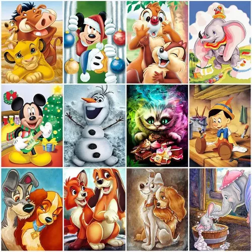 Disney Picture Painting By Numbers Kit