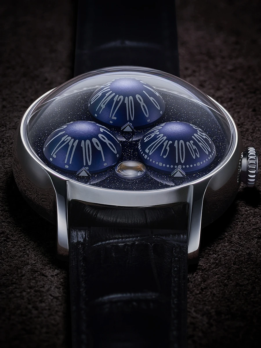 True GMT Powerhouse: Personalized 3D Wave Ball GMT Automatic Watch with Swiss Lume