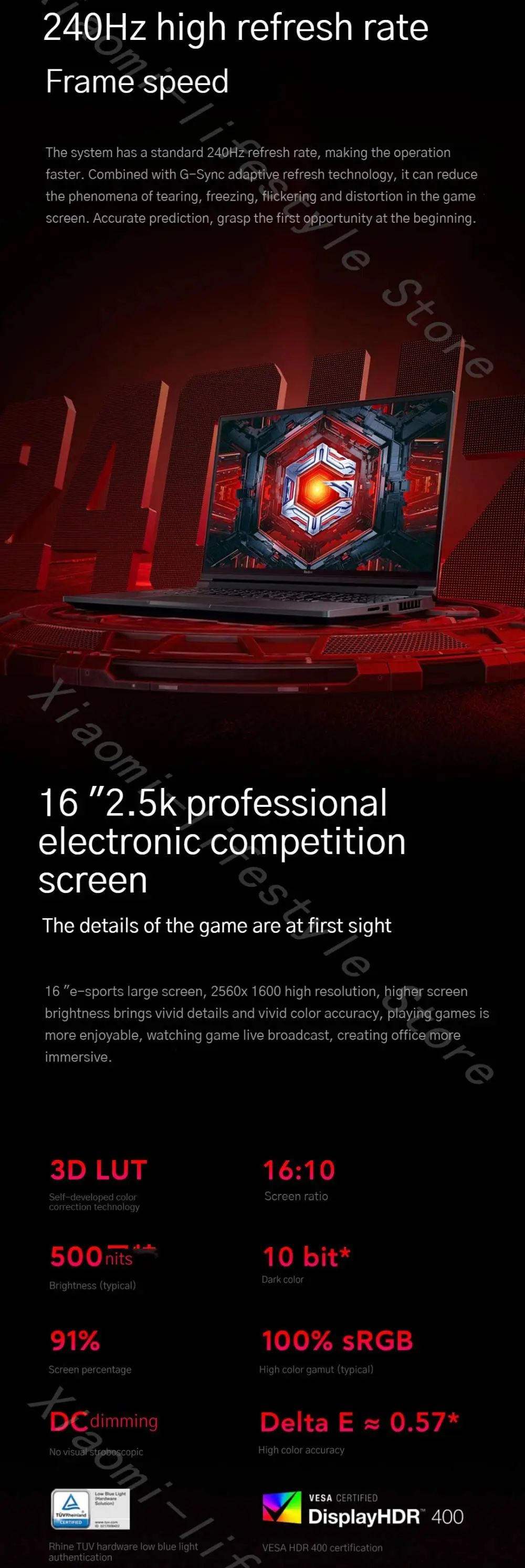 Xiaomi Redmi G Pro Gaming Book Laptop 2022