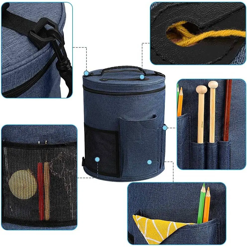Multi-Purpose Knitting Organizer Tote Bag