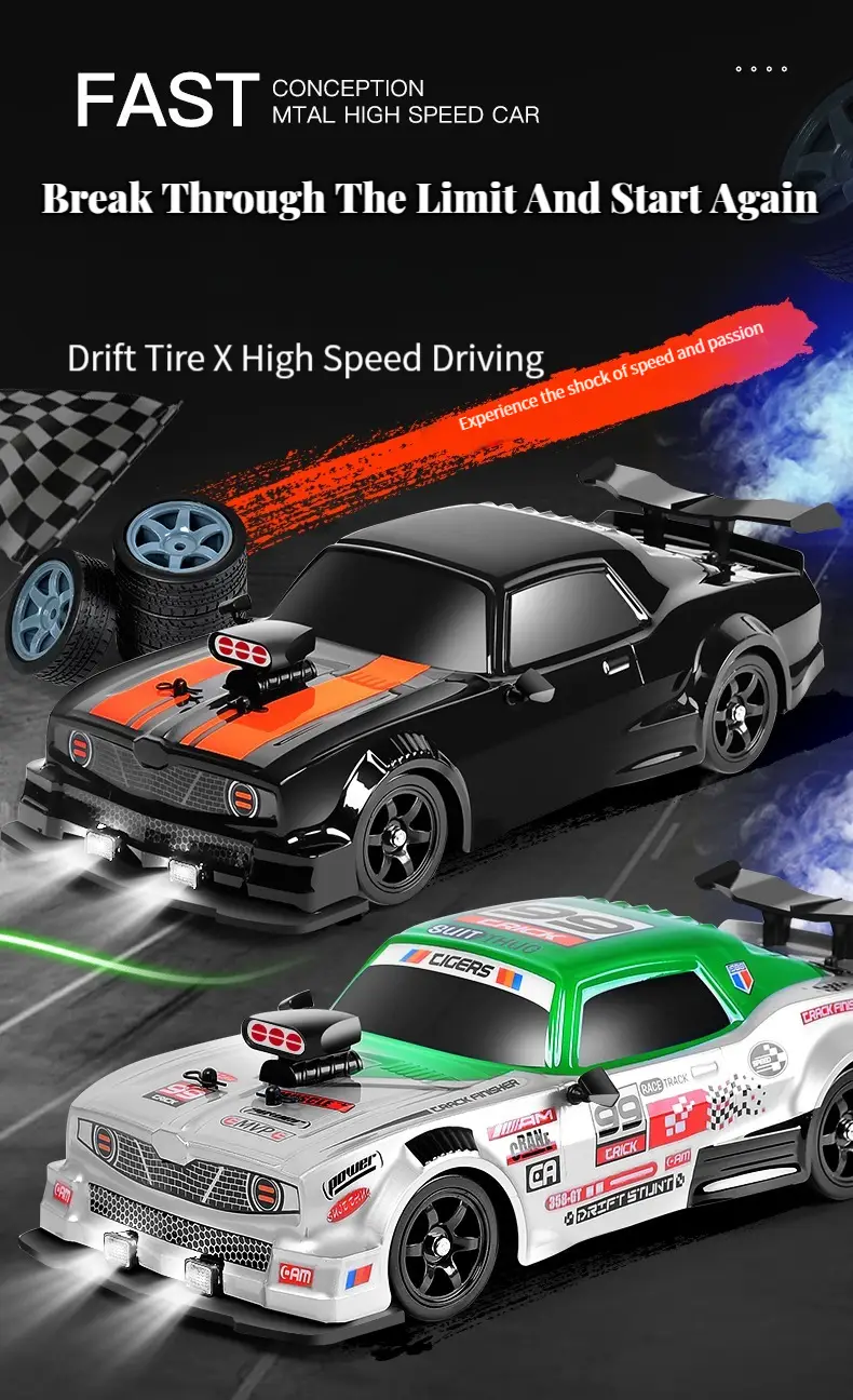 RC Racing Drift Car High-Speed with Spray system 1: 16 4WD