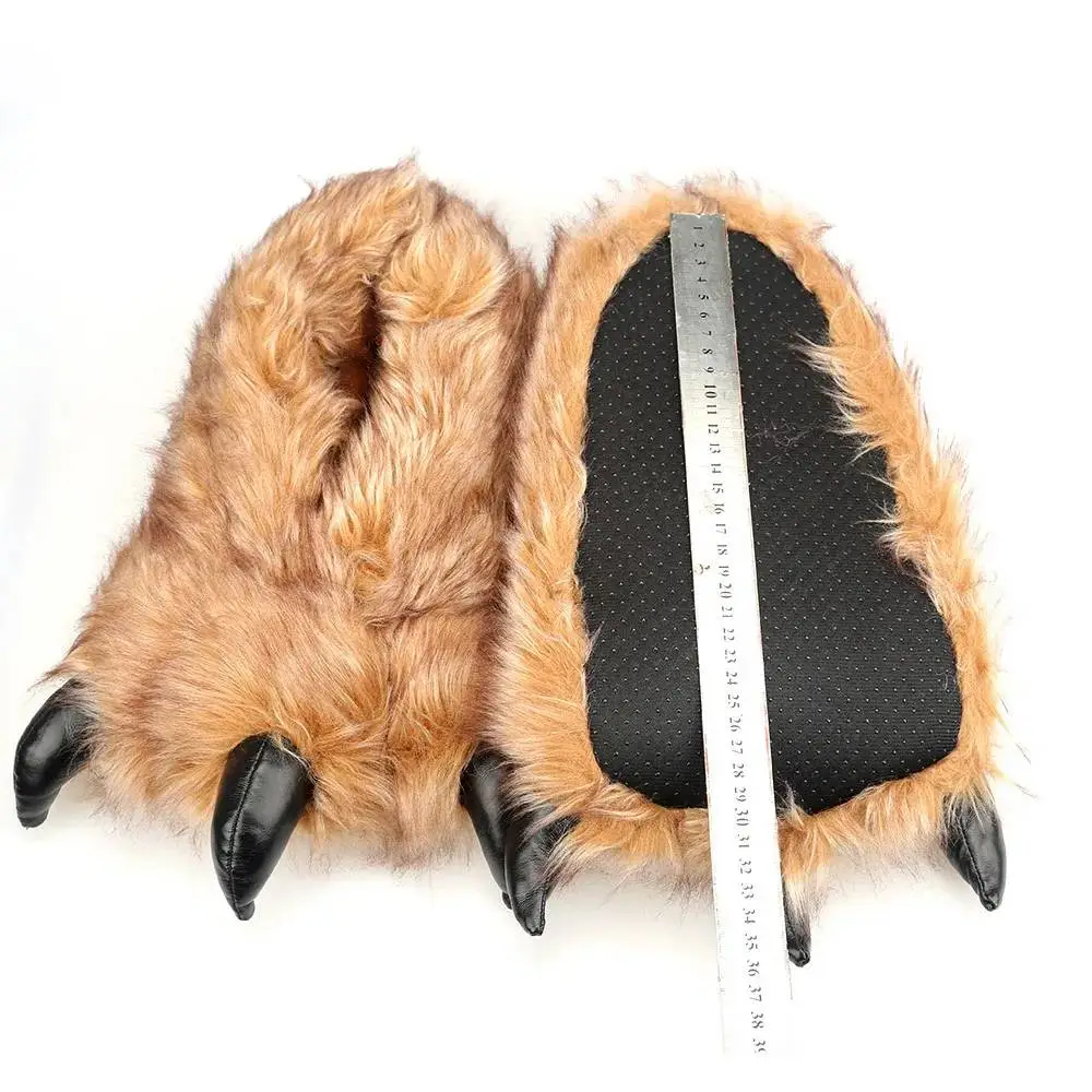 Bear Claw plush slippers