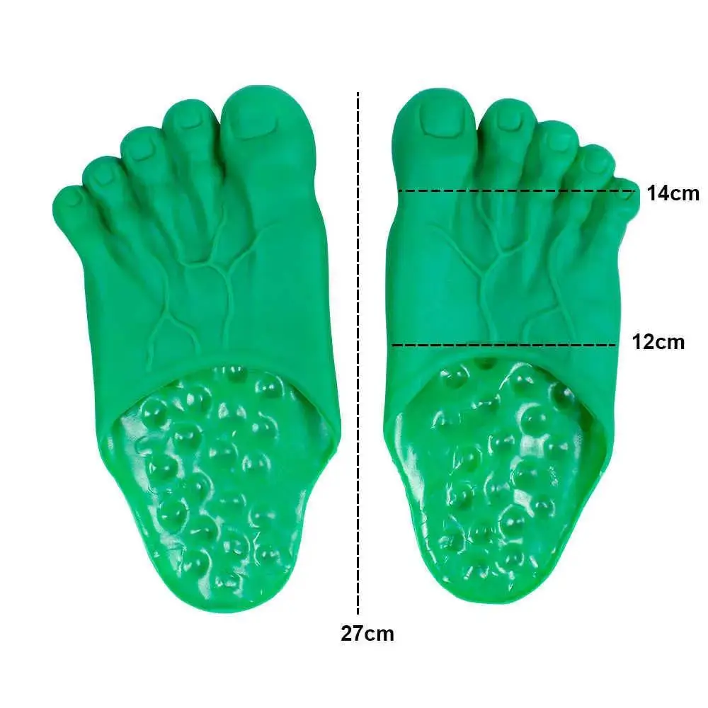 Hulk Simulation Big Feet Slippers